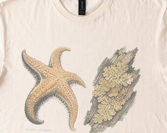 Pisaster Ochraceus Sea Star Ochre Earth Tones Tee