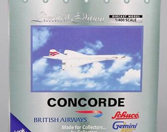 Gemini Jets Concorde British Airways Diecast 1:400 Aircraft Aviation Model GJBAW025 Rare Boxed