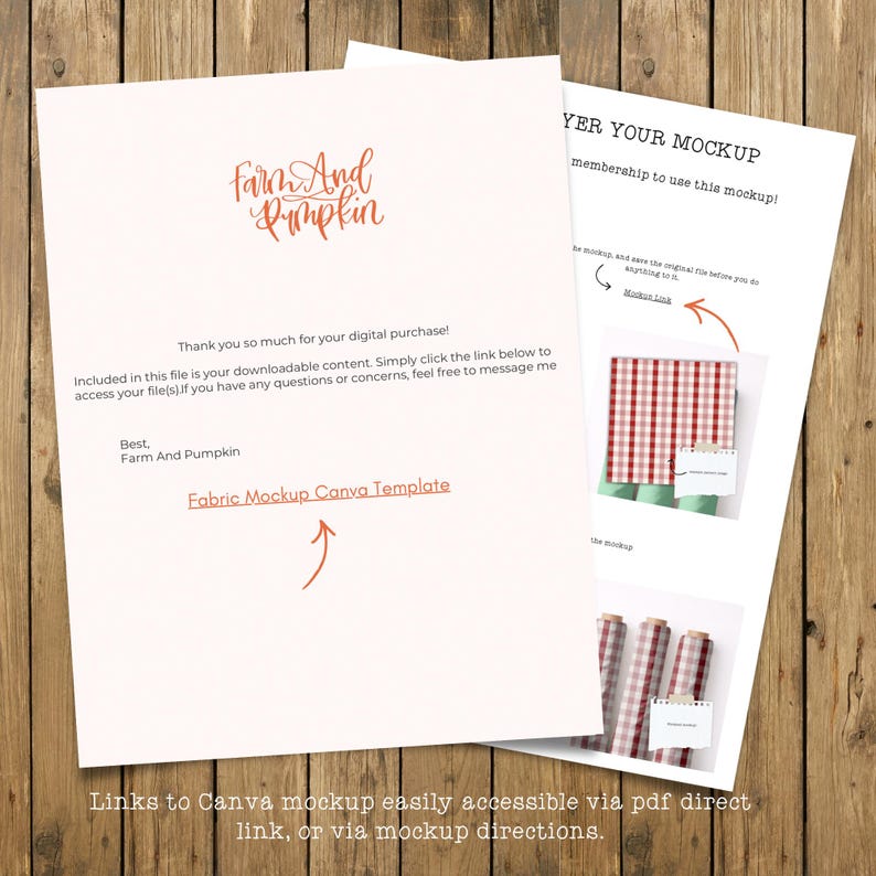 Fabric Mockup Canva image 6