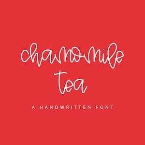 Chamomile Tea, a monoline font duo