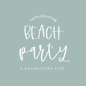 Beach Party font duo