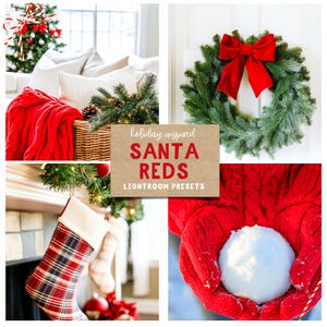 Santa Reds Holiday Inspired Lightroom App Presets - Etsy