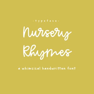 Filastrocche – Un font pulito e giocoso