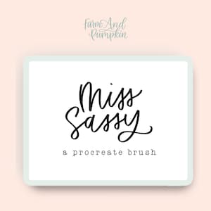 Sassy Pencil, ein Procreate-Lettering-Pinsel