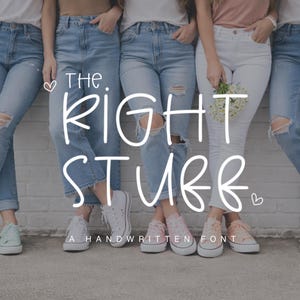 The Right Stuff, una fuente adorable