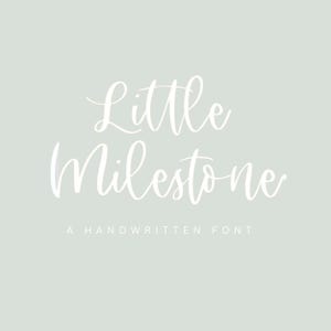 Little Milestones, una fuente manuscrita