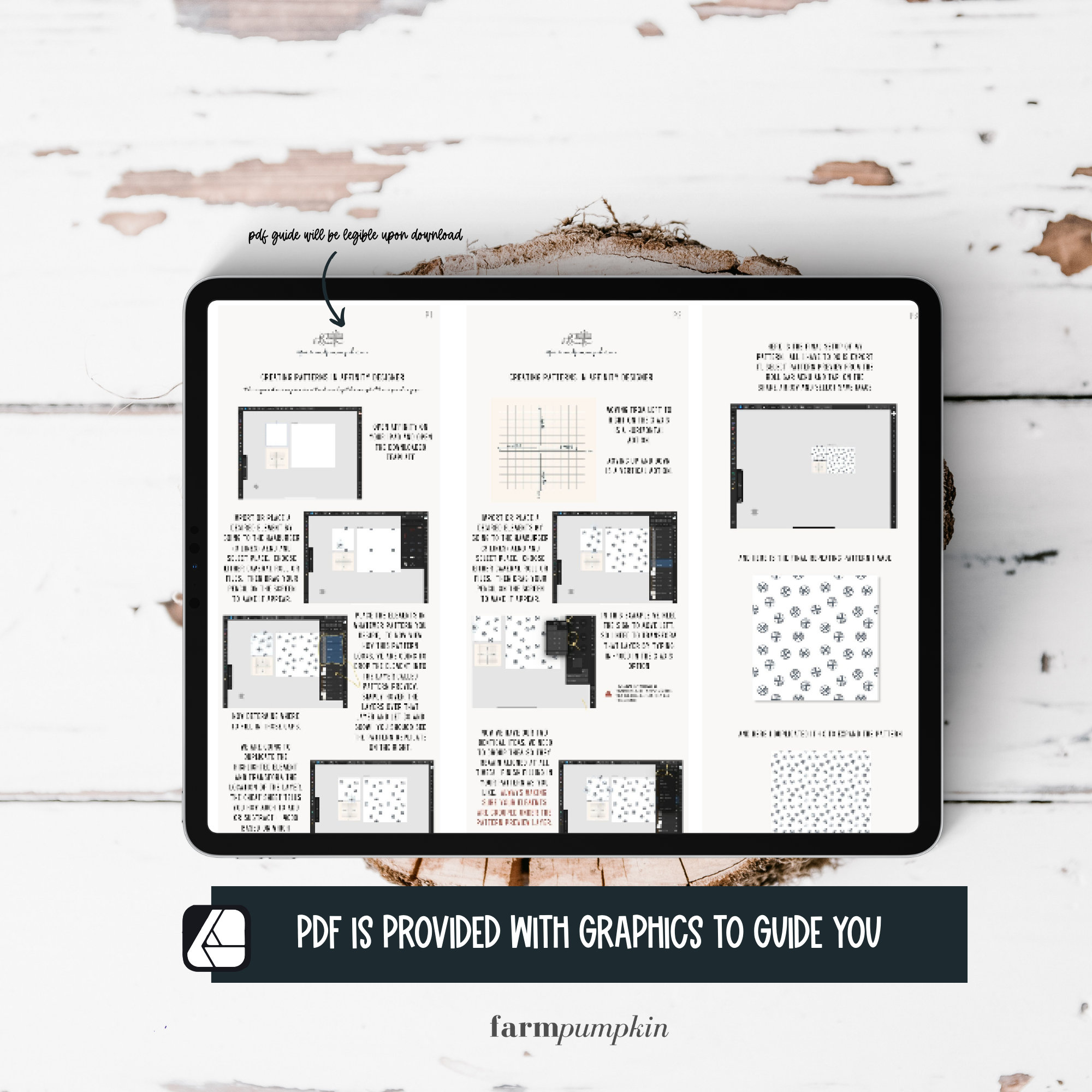 Affinity Designer Pattern Design Template With Pattern Preview - Etsy