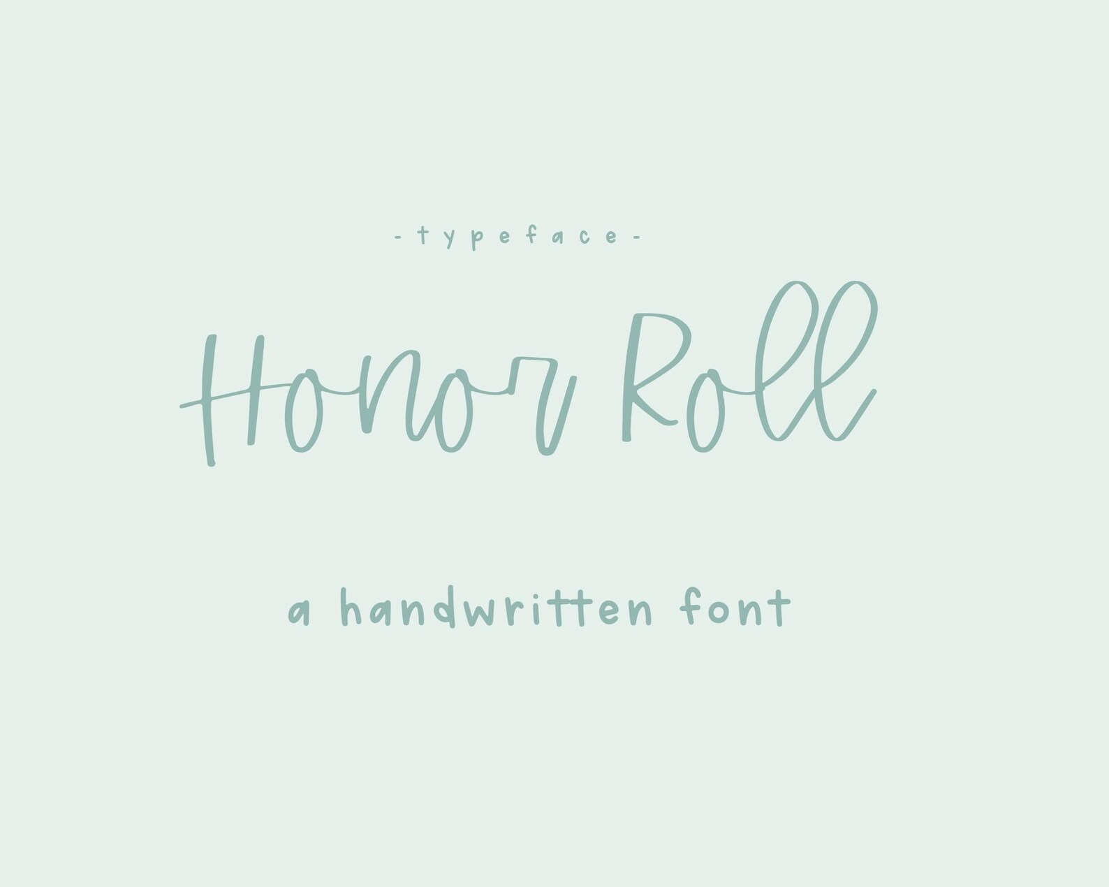 Honor Roll, a Handwritten Script Font - Etsy Canada