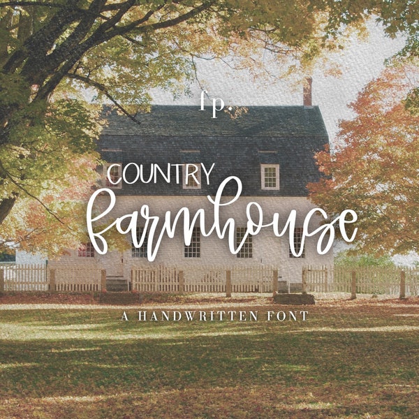 Country Farmhouse, an OTF font duo, commercial use