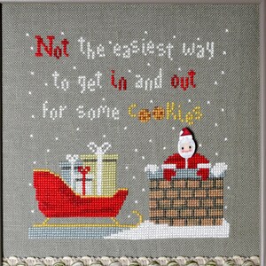 Santa&#39;s Struggle - Cross Stitch Chart - PDF Version