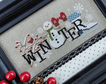 When I Think Of Winter - Cross Stitch Chart - Digital Copy