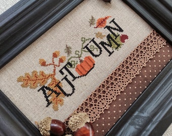 When I Think Of Autumn - Cross Stitch Chart - Digital Copy