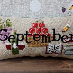 When I Think Of September - Cross Stitch Chart - Digital Copy