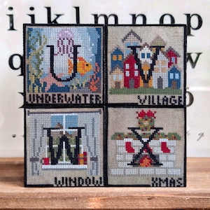 When I Think Of UVWX - 2024 Alphabet Series - Digital Copy - Stitch Count of each letter: 45x45
