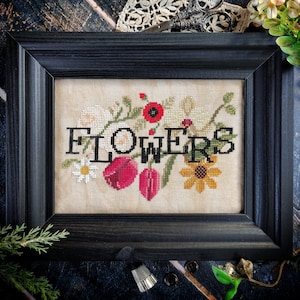 When I Think Of Flowers - Digital Copy - Stitch count: W 101 x H 62