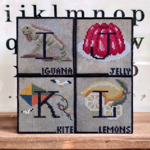 When I Think Of IJKL - 2024 Alphabet Series - Digital Copy - Stitch Count of each letter: 45x45