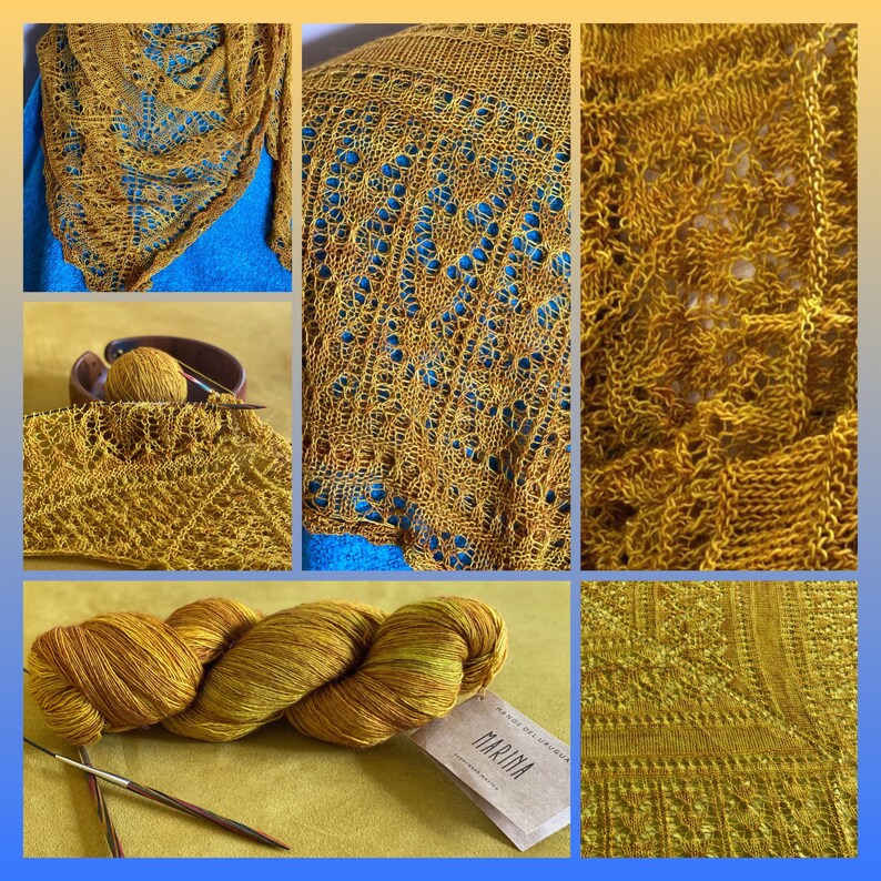 Handmade shops mustard merino wool shawl