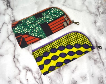 Ankara sunglass case | Plush eyeglass pouch