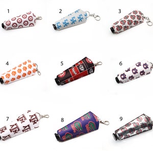 College Sports lotion holders | Lotion holder keychains | keychain case