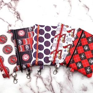 Vinyl Zipper pouch | Sports pouch | Faux leather zipper pouch