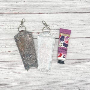 Porte-lotion pour les mains métallisé brillant | Porte-crème pour les mains au format voyage pour cadeau, sac à main, sac ou porte-clés
