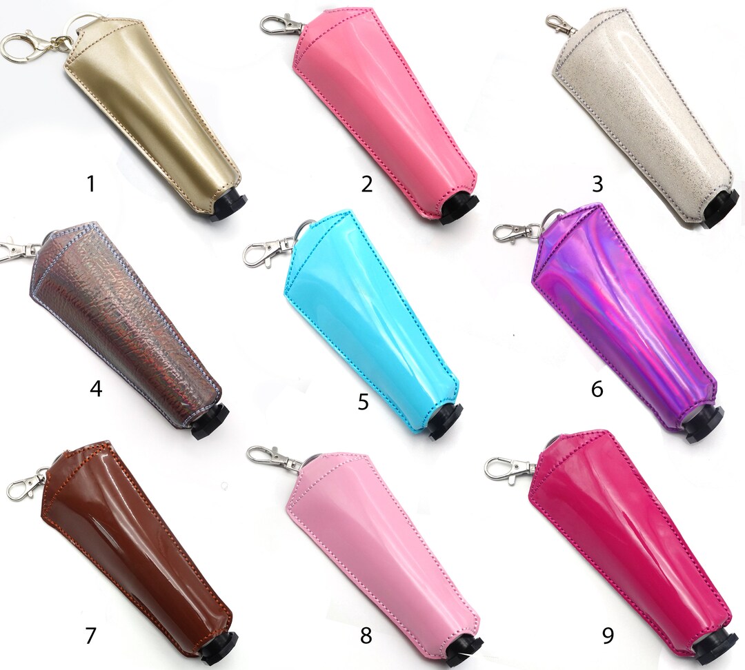 Shiny/metallic Hand Lotion Holders Lotion Holder Keychains Keychain