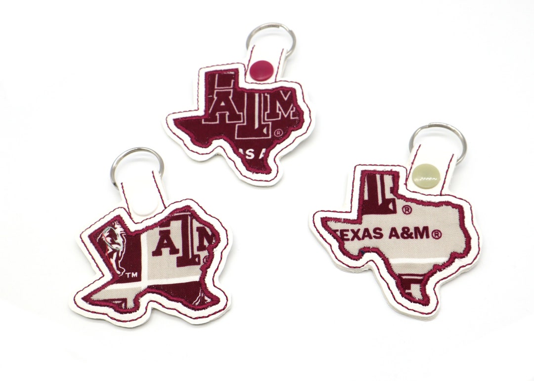 Texas A&M Keychain: State Shaped Key Fob - Etsy