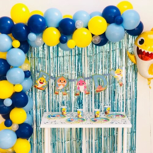 Baby Shark Balloon Garland With Or Without Pink Baby Shark Etsy Singapore Baby Shark Balloon Garland With Or Without Pink Baby Shark Etsy Singapore