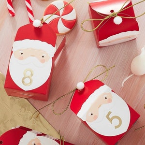 Weihnachten DIY Adventskalender, 24 Boxen, Gestalten Sie Ihren eigenen Weihnachts-Adventskalender, Personalisierter Adventskalender, Weihnachts-Adventskalender