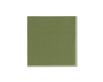 15 Olive Green Cocktail Napkins, 24x24cm, 3 Ply, Sage Green Paper Napkins, Olive Green Paper Napkins, Plain Green Napkins, Green Napkins