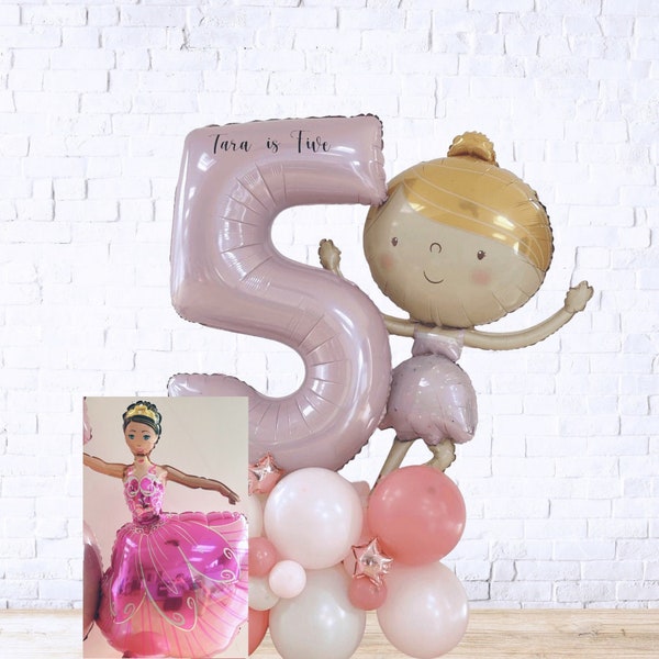 DIY Ballerina Ballon Skulptur, Ballerina Geburtstag Ballon Skulptur, Ballerina Ballon Stapel, Ballerina Skulptur, Ballerina Party