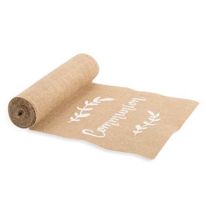 Hessian Communion Table Runner, Burlap Table Runner, 5m, Holy Communion Table Runner, First Communion Table, Communion Table Decor