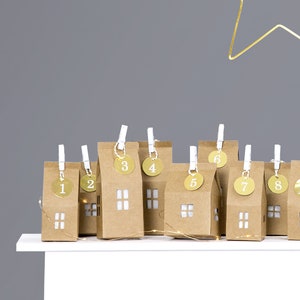 DIY Advent Calendar Houses, Create your own, Cute Houses Advent Calendar, Personalised Advent Calendar, Complete DIY Advent Calendar Set