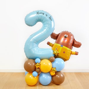 DIY Large Hey Duggee Balloon Sculpture, Duggee Balloon Stack, Duggee Sculpture, Duggee Balloons, Hey Duggee, Duggee balloons