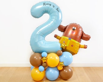 DIY Large Hey Duggee Balloon Sculpture, Duggee Balloon Stack, Duggee Sculpture, Duggee Balloons, Hey Duggee, Duggee balloons