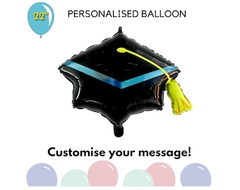 Personalised Graduation Balloon, Graduation Balloon, Personalised Balloon for Graduate, Customised Graduation Balloon, Personalisation