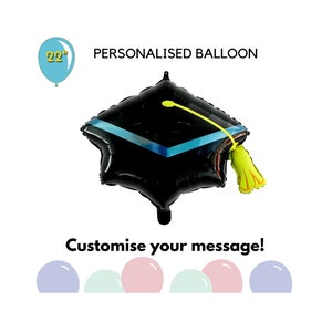 Personalised Graduation Balloon, Graduation Balloon, Personalised Balloon for Graduate, Customised Graduation Balloon, Personalisation