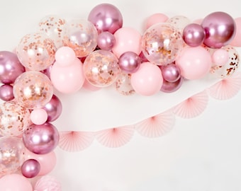 High Quality Rose Gold and Pink Balloon Arch, Rose Gold Balloon Garland, Pink Balloon Arch, Rose Gold Balloon Arch, Pink Balloon Garland