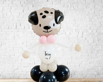 DIY Dog Balloon Sculpture, Dog Balloon Stack, Dog Balloon, Dog Party Decorations, Dog Birthday, Dog Foil Balloon, Animal Balloon