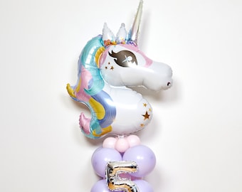 DIY Unicorn Balloon Sculpture, No helium, Unicorn Balloon Display, DIY Kit , No helium required, Unicorn Balloons, Unicorn Balloon