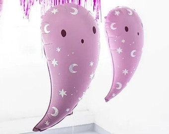 Cute Pink Ghost Balloon, Halloween Ghost Balloon, 60cm/24in, Halloween Party Decoration, Haunted House Decor, Pink Ghost, Girls Halloween