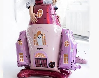 Giant Standing Halloween Balloon, Witch House, Halloween Decorations, Haunted House, Halloween Party, Unique Hallooween decorations