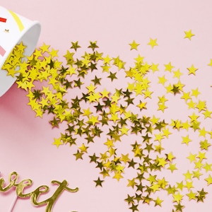 30g Gold Star Confetti, Celebration Star Confetti, 10mm, Gold Table Confetti, Gold Tableware, Star Decorations, Birthday Party Confetti,