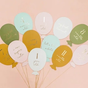 Accessoires photo d'étapes importantes pour bébé, Accessoires photo pour bébés, pastel et or, Accessoires photo pour cartes d'étapes importantes pour bébé, Premières fois pour bébé, Cartes