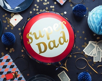 Super Dad Luxe Fathers Day Balloon, Dad Balloons, Father's Day Foil Balloons, Foil Balloons, Father's Day, Dad Balloons, Super Dad Balloon