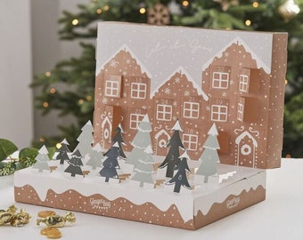 Fill Your Own Snow Scene Advent Calendar, Festive DIY Advent Calendar, Personalised Advent Calendar, DIY Advent Calendar, Fill Your Own