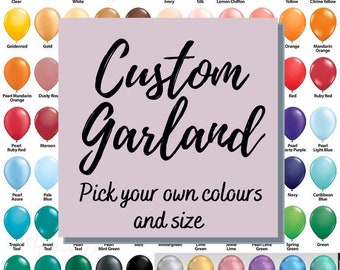 Kit de guirnalda de globos DIY, elige tu propio color, guirnalda de globos personalizada, diseña tu propia guirnalda de globos, guirnalda de globos de cumpleaños