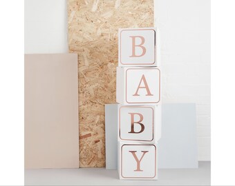 jumbo baby shower blocks