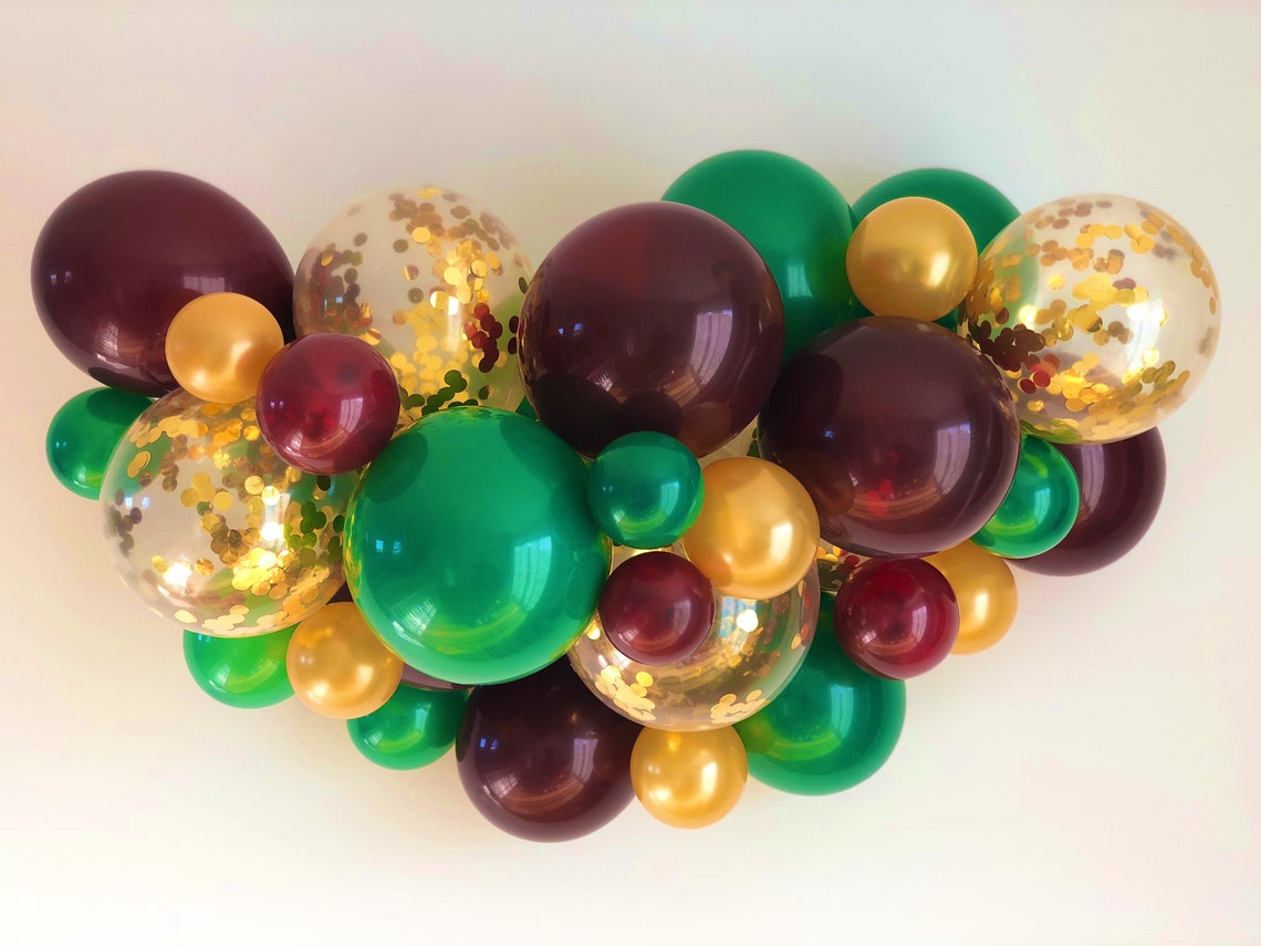 Balloon Garland Kit 1m/3.3ft or 2m/6.6ft Burgundy Green | Etsy