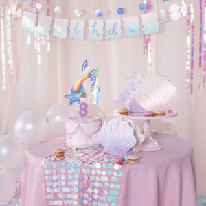 4 Seashell Gift Boxes, Mermaid Themed Party, Seashell Boxes, Kids Birthday, Mermaid Tableware, Mermaid Treats, Under The Sea Gift Bags image 3